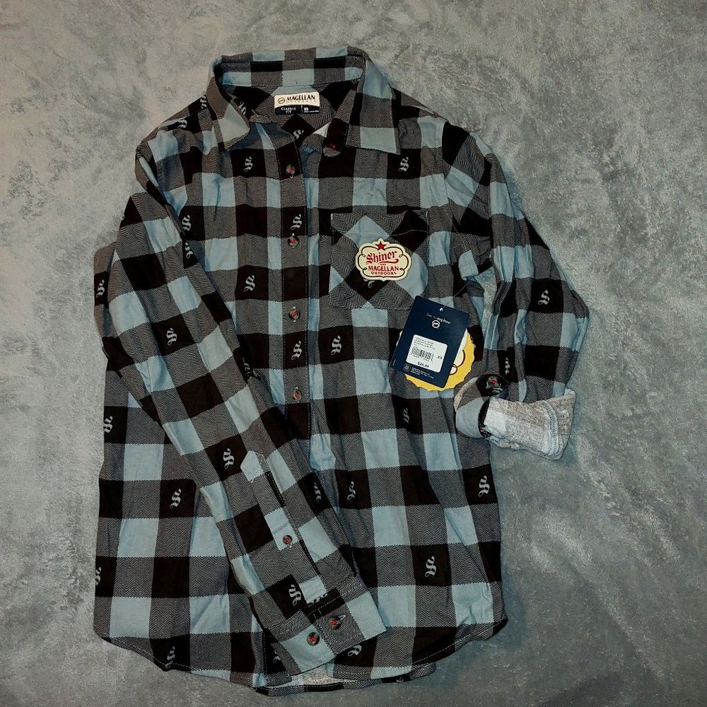 Magellan Outdoors Shiner Beer Blue Buffalo Womens NWT size XS 0015